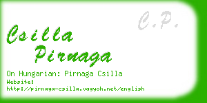 csilla pirnaga business card